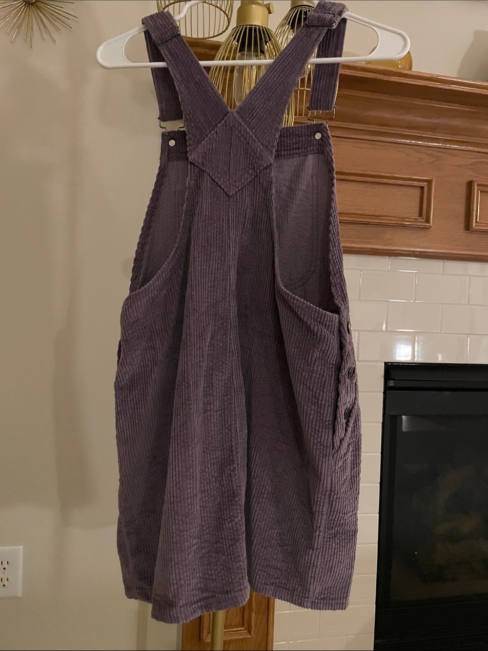 wild fable Corduroy Pinafore Dress in Lavender Gray